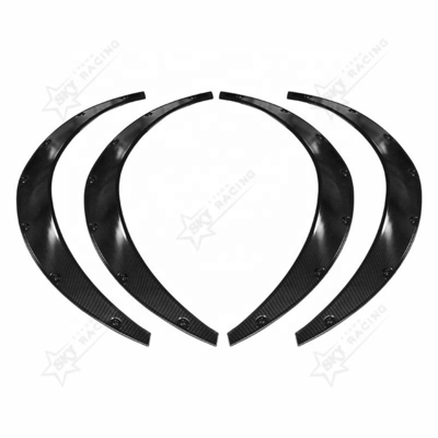 Hot Selling ABS JDM Carbon Fiber Car Easy Wheel Eyebrow Universal Universal Wheel Arch Shock Absorber Flares For Toyota Nissan Ford Suzuki Audi Honda